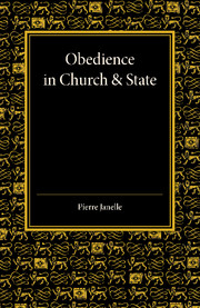 Obedience in Church and State