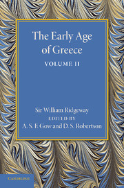 The Early Age of Greece