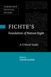 Fichte's Foundations of Natural Right