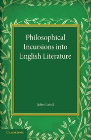 Philosophical Incursions into English Literature