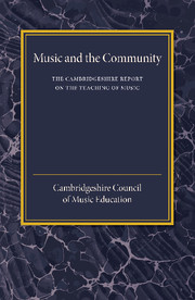 The Cambridgeshire Report on the Teaching of Music