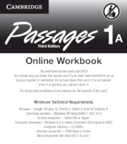 Passages Level 1 Online Workbook A Activation Code Card