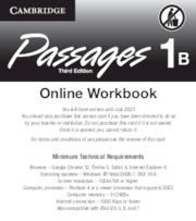 Passages Level 1 Online Workbook B Activation Code Card