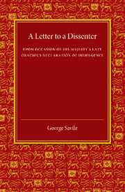 A Letter to a Dissenter