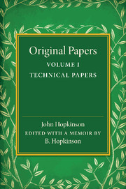 Original Papers of John Hopkinson