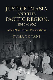 Justice in Asia and the Pacific Region, 1945–1952