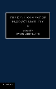 The Development of Product Liability