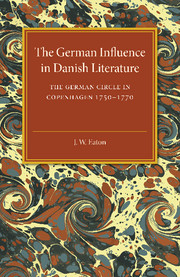 The German Influence in Danish Literature in the Eighteenth Century