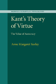 Kant's Theory of Virtue