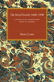 The Royal Society, 1660–1940