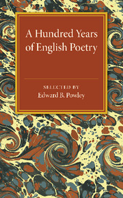 A Hundred Years of English Poetry