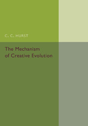 The Mechanism of Creative Evolution