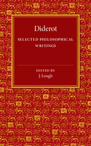 Diderot: Selected Philosophical Writings