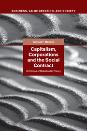 Capitalism, Corporations and the Social Contract
