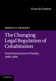 The Changing Legal Regulation of Cohabitation