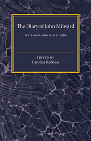 The Diary of John Milward