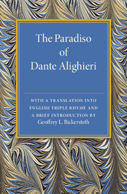 The Paradiso of Dante Alighieri