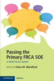 Passing the Primary FRCA SOE