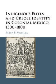 Indigenous Elites and Creole Identity in Colonial Mexico, 1500–1800