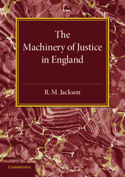 The Machinery of Justice in England