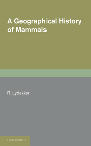 A Geographical History of Mammals