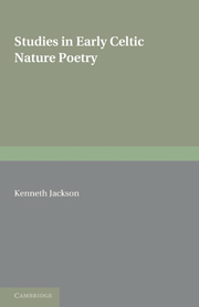 Studies in Early Celtic Nature Poetry