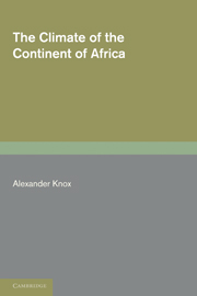 The Climate of the Continent of Africa