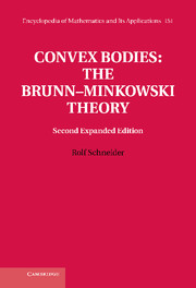 Convex Bodies: The Brunn–Minkowski Theory