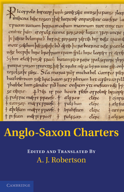 Anglo-Saxon Charters in the Vernacular