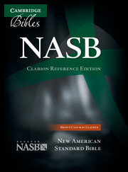 NASB Clarion Reference Bible, Brown Calfskin Leather, NS485:X