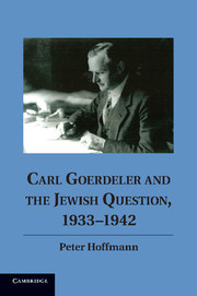 Carl Goerdeler and the Jewish Question, 1933–1942