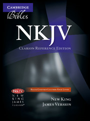 NKJV Clarion Reference Bible, Black Edge-lined Goatskin Leather, NK486:XE