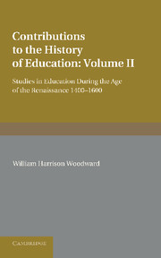 Contributions to the History of Education