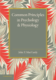 Common Principles in Psychology and Physiology