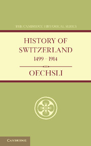 History of Switzerland 1499–1914
