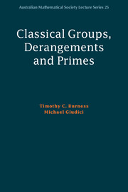 Classical Groups, Derangements and Primes