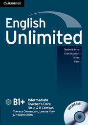 English Unlimited Intermediate A and B Teacher's Pack (Teacher's Book with DVD-ROM)