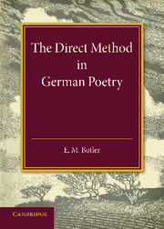 The Direct Method in German Poetry