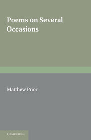 The Writings of Matthew Prior