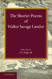 The Shorter Poems of Walter Savage Landor
