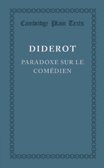 Paradoxe sur le Comedien