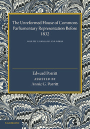 The Unreformed House of Commons