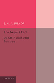 The Auger Effect and Other Radiationless Transitions
