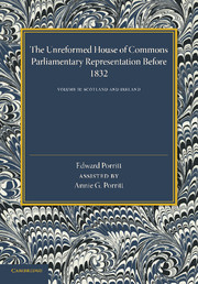 The Unreformed House of Commons