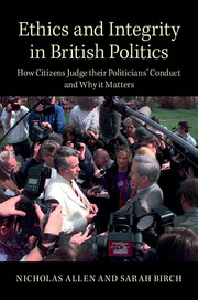 Ethics and Integrity in British Politics