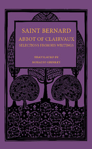 Saint Bernard Abbot of Clairvaux