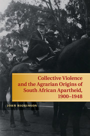 Collective Violence and the Agrarian Origins of South African Apartheid, 1900–1948