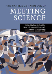 The Cambridge Handbook of Meeting Science