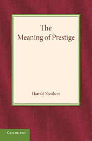 The Meaning of Prestige