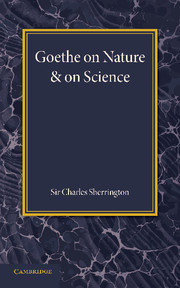 Goethe on Nature and on Science